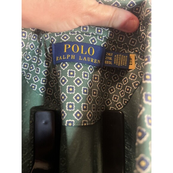 Polo Ralph Lauren Foulard-Print Soft Cotton Short Sleeve Polo - 2XL Tall-NWT - Picture 12 of 14